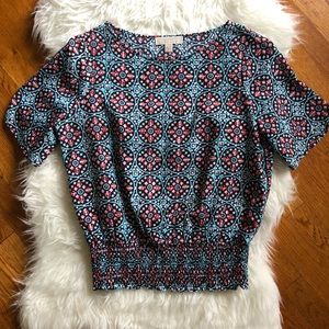 MICHAEL Michael Kors Pink & Blue Top, size M